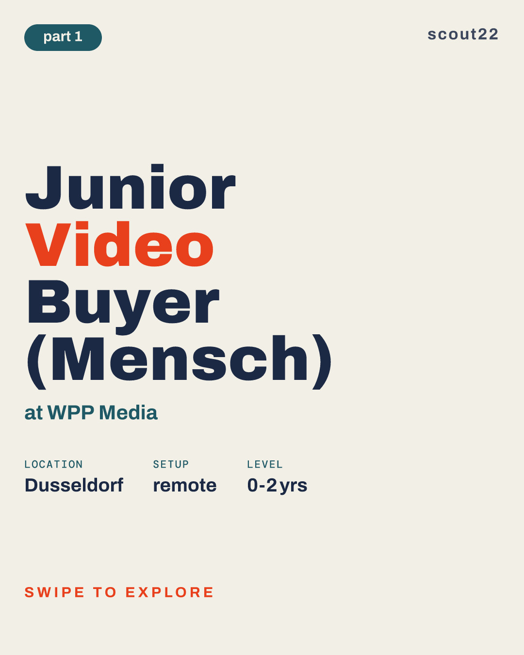 Junior Video Buyer (Mensch) at WPP Media