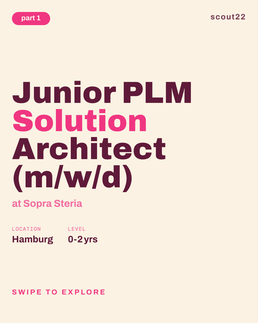 Junior PLM Solution Architect (m/w/d) at Sopra Steria