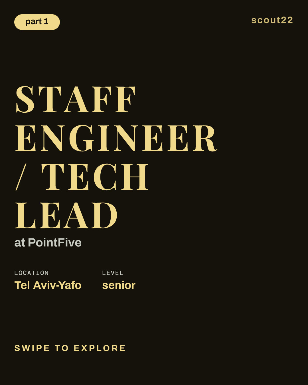 Staff Engineer / Tech Lead at PointFive