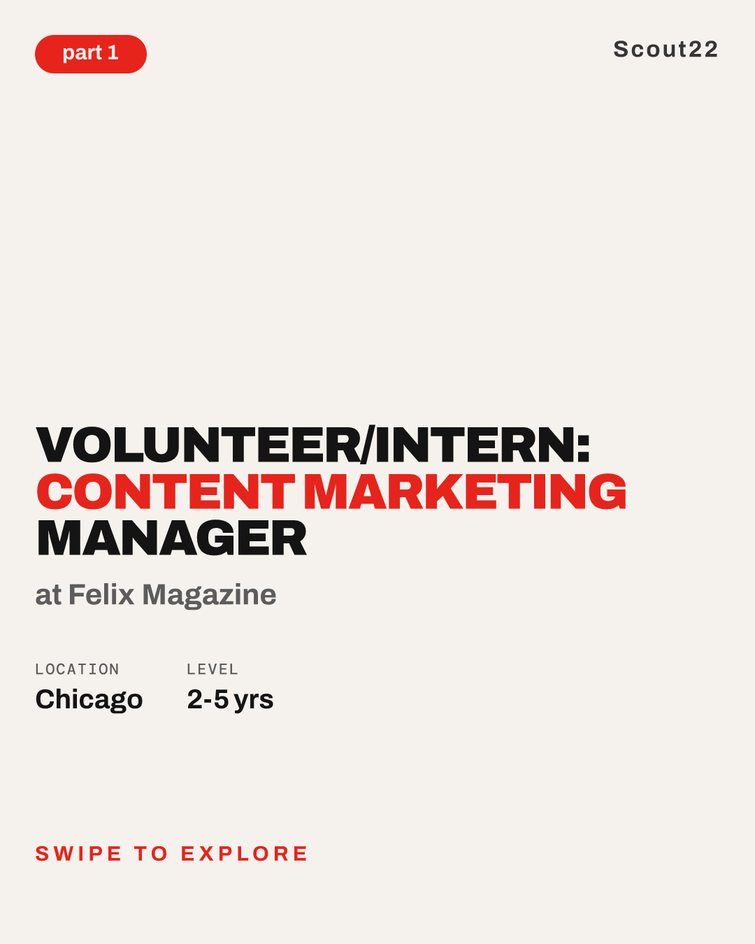 Volunteer/Intern: Content Marketing Manager at Felix Magazine