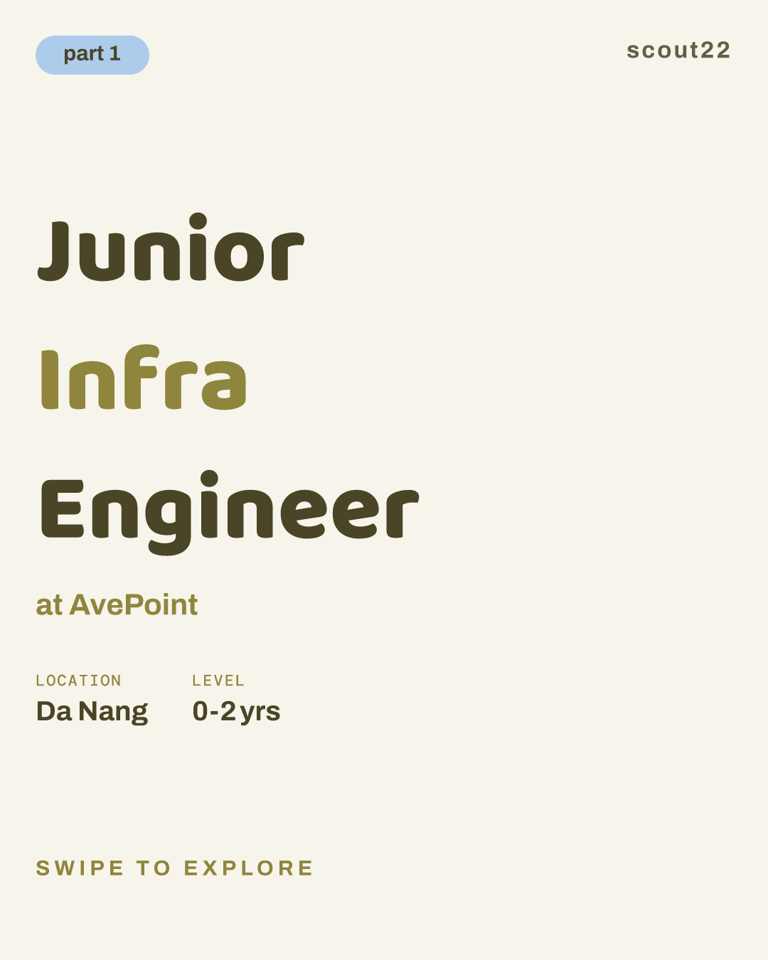 Junior Infra Engineer at AvePoint
