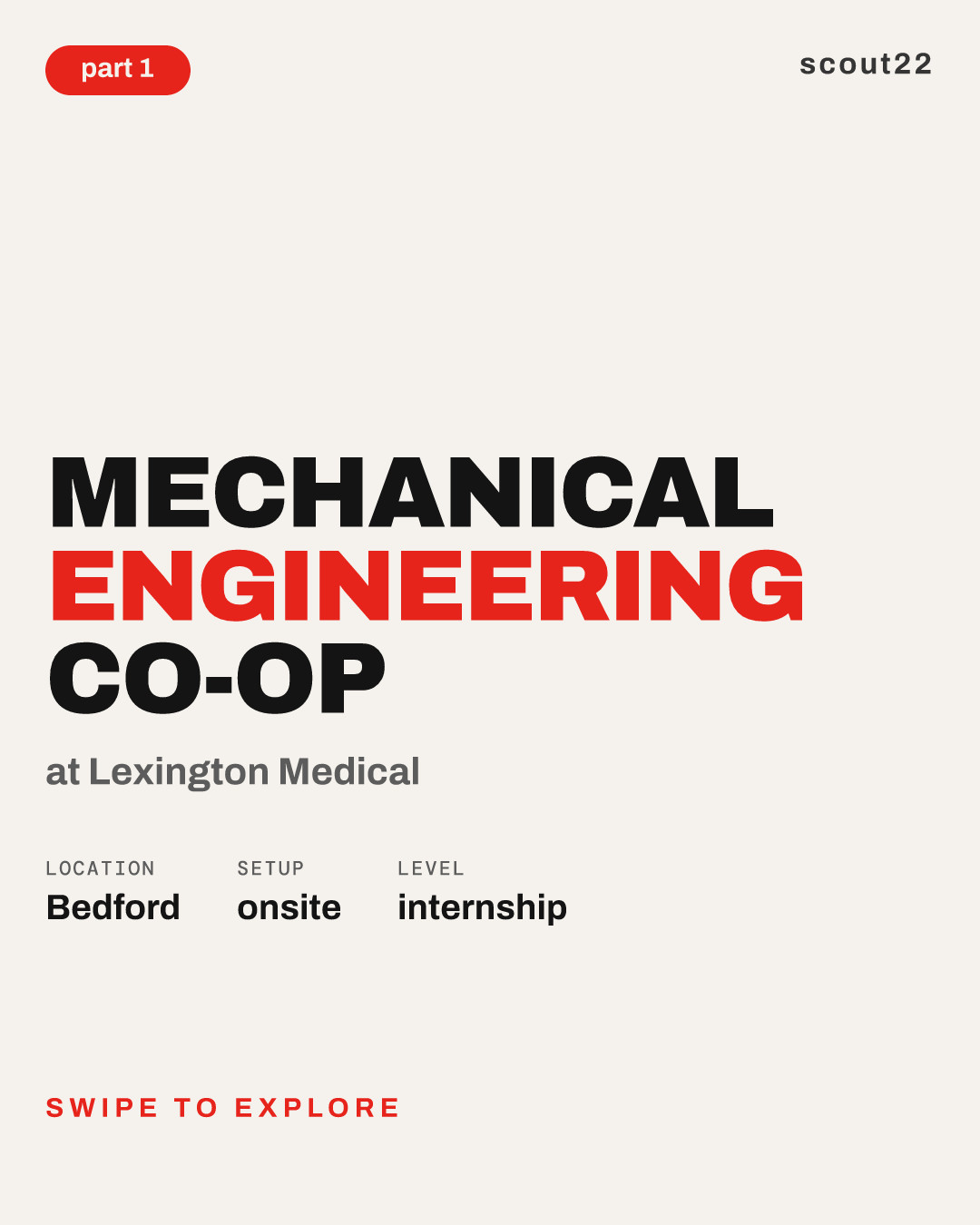 Mechanical Engineering Co-Op at Lexington Medical