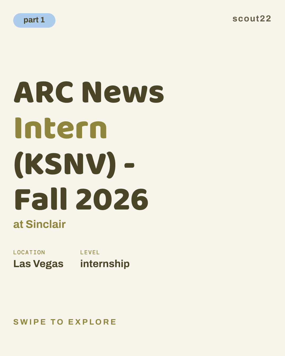 ARC News Intern (KSNV) - Fall 2026 at Sinclair