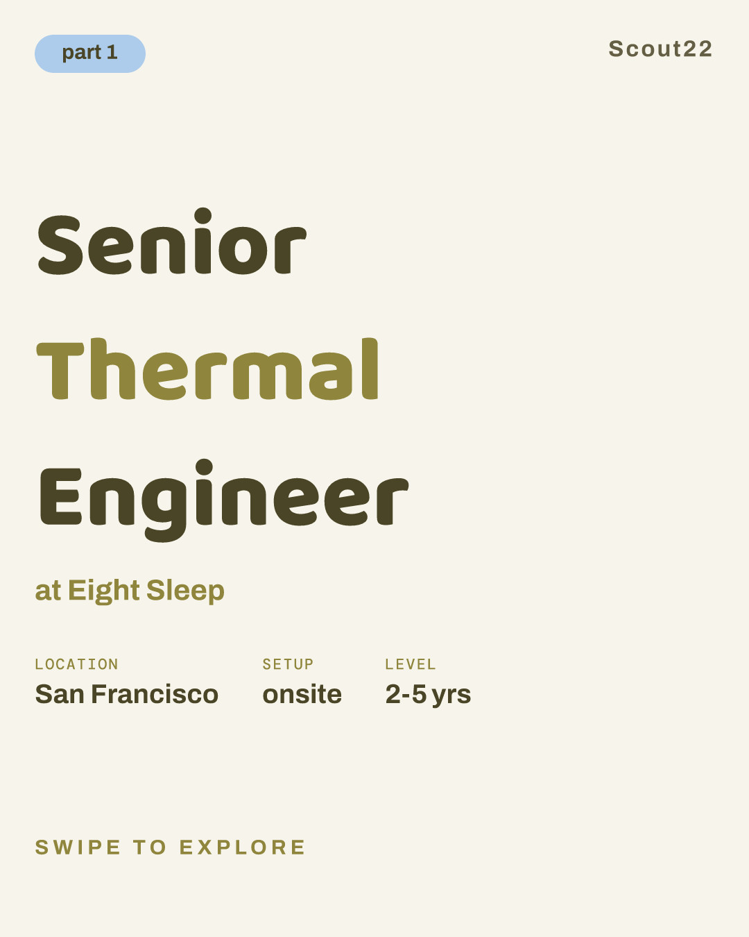 Senior Thermal Engineer at Eight Sleep