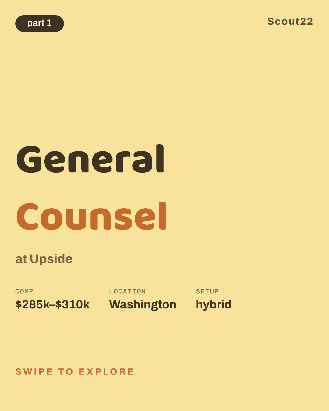 General Counsel at Upside