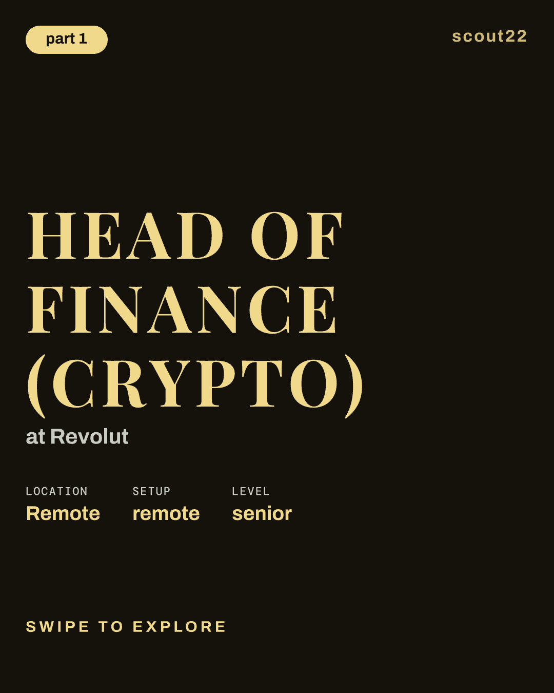 Head of Finance (Crypto) at Revolut