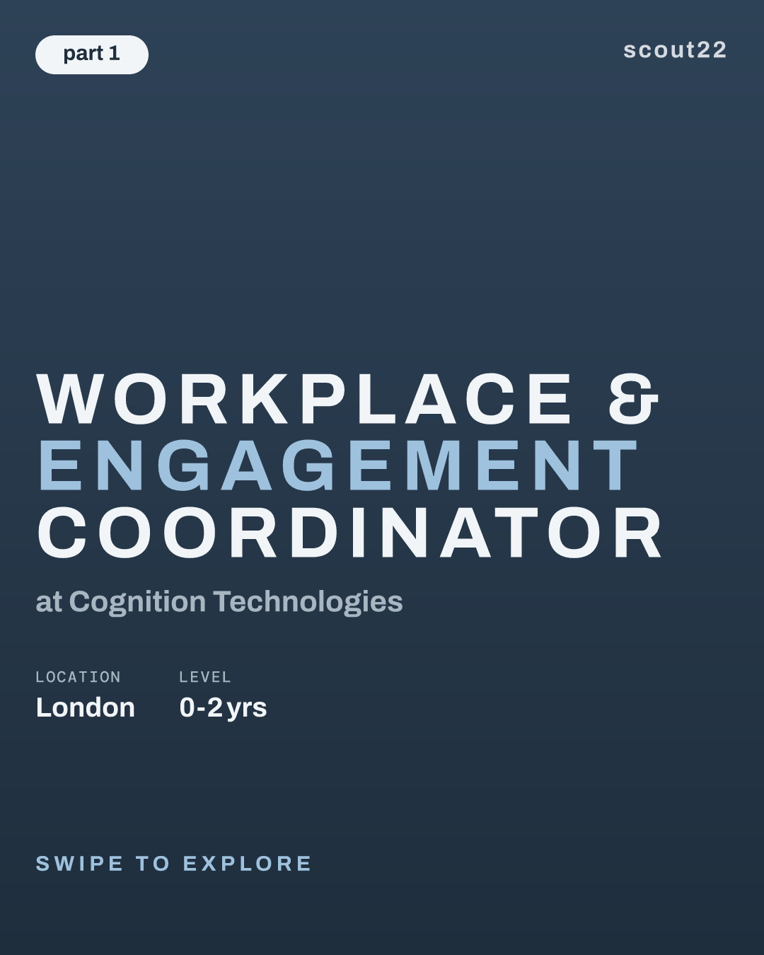 Workplace & Engagement Coordinator at Cognition Technologies