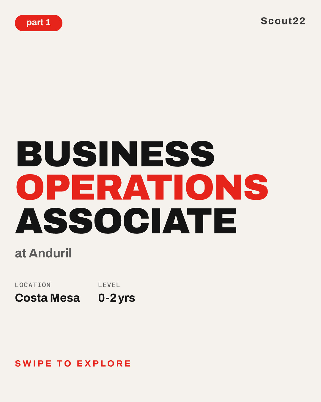 Business Operations Associate at Anduril