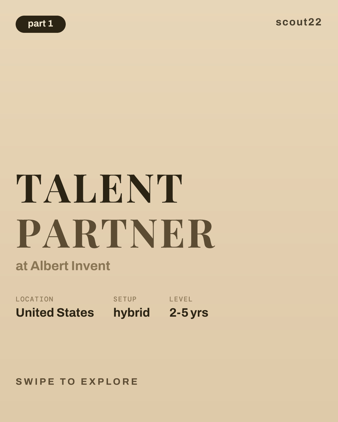 Talent Partner at Albert Invent