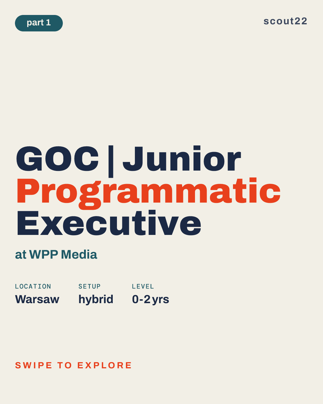 GOC | Junior Programmatic Executive at WPP Media