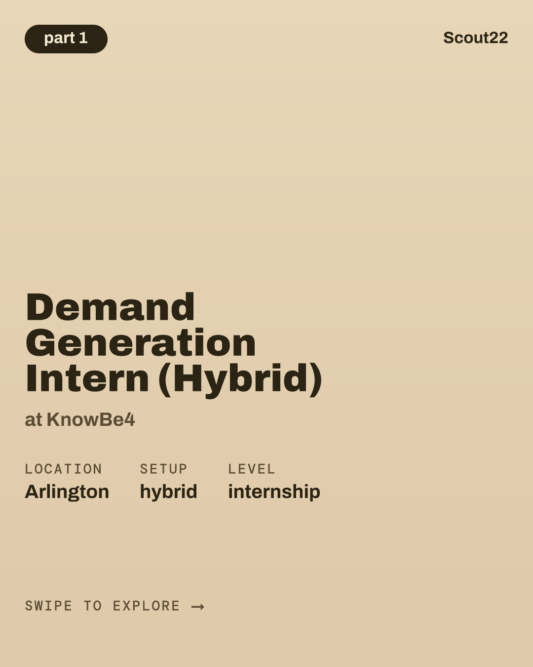 Demand Generation Intern (Hybrid) at KnowBe4