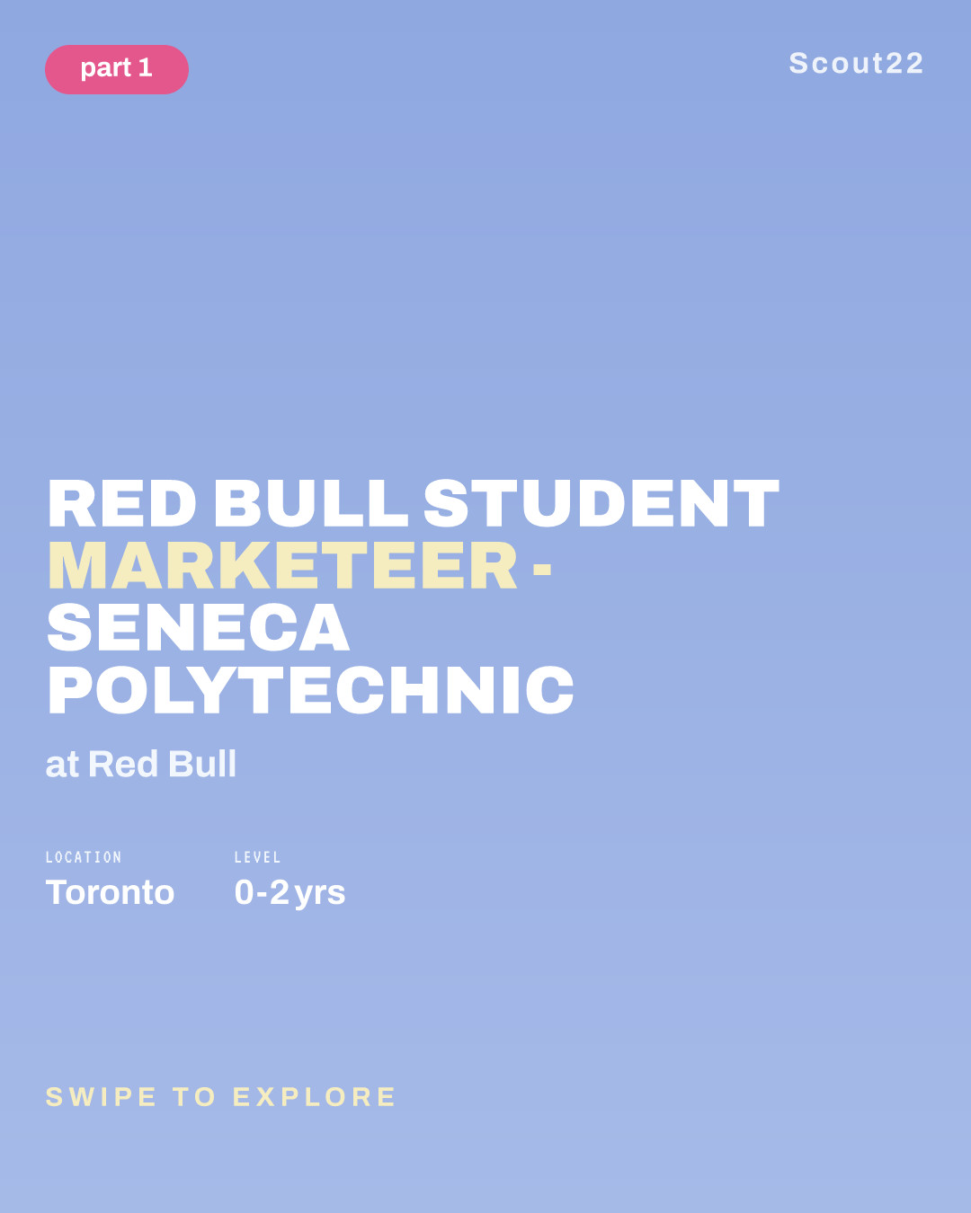 Red Bull Student Marketeer - Seneca Polytechnic at Red Bull