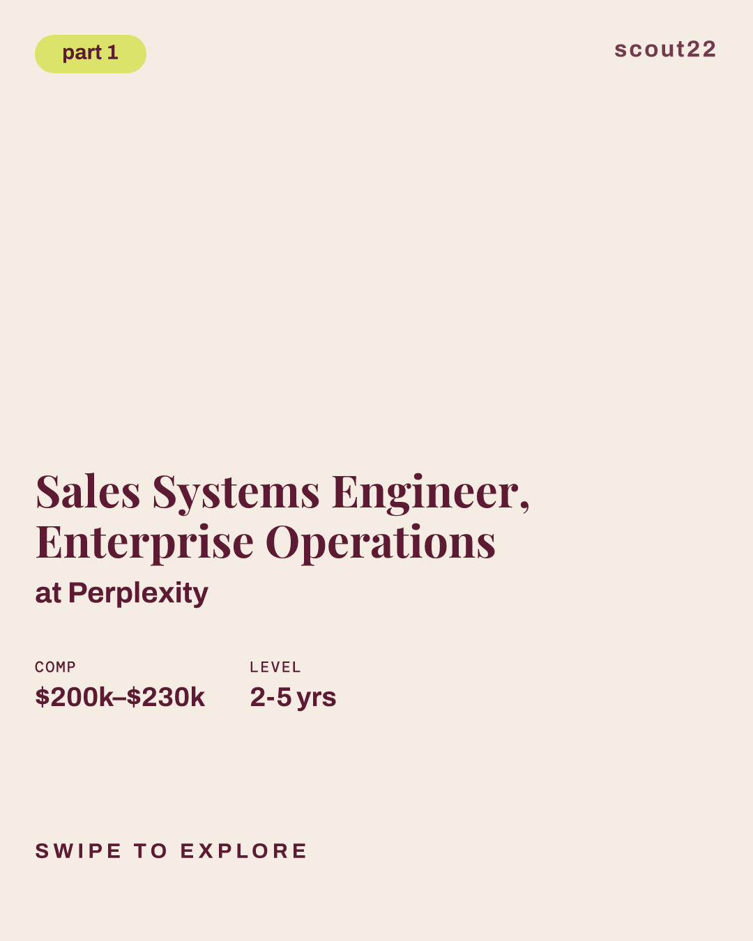 Sales Systems Engineer, Enterprise Operations at Perplexity
