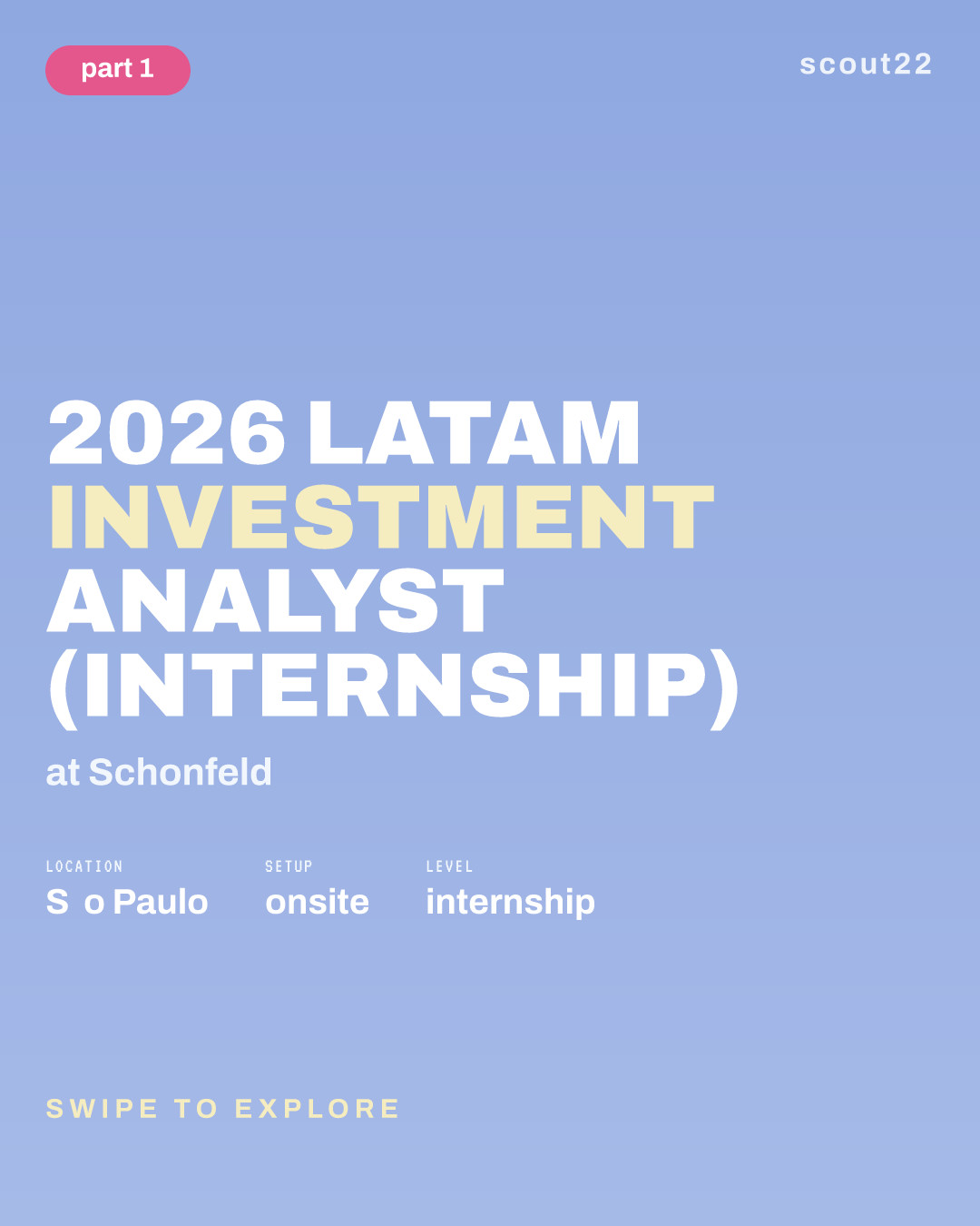 2026 LATAM Investment Analyst (Internship) at Schonfeld