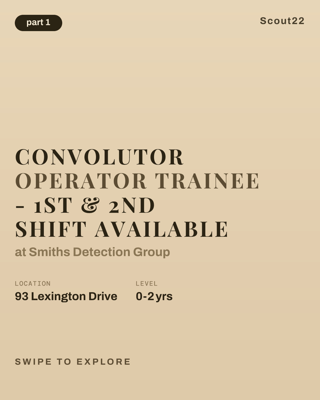 Convolutor Operator Trainee - 1st & 2nd Shift Available at Smiths Detection Group