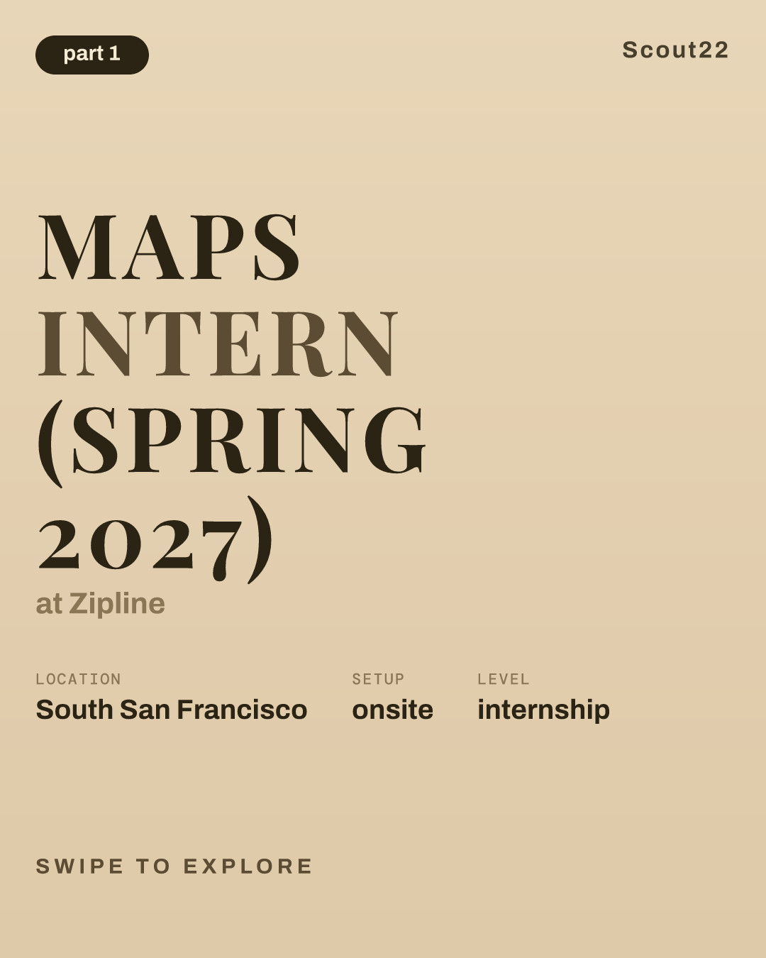 Maps Intern (Spring 2027) at Zipline