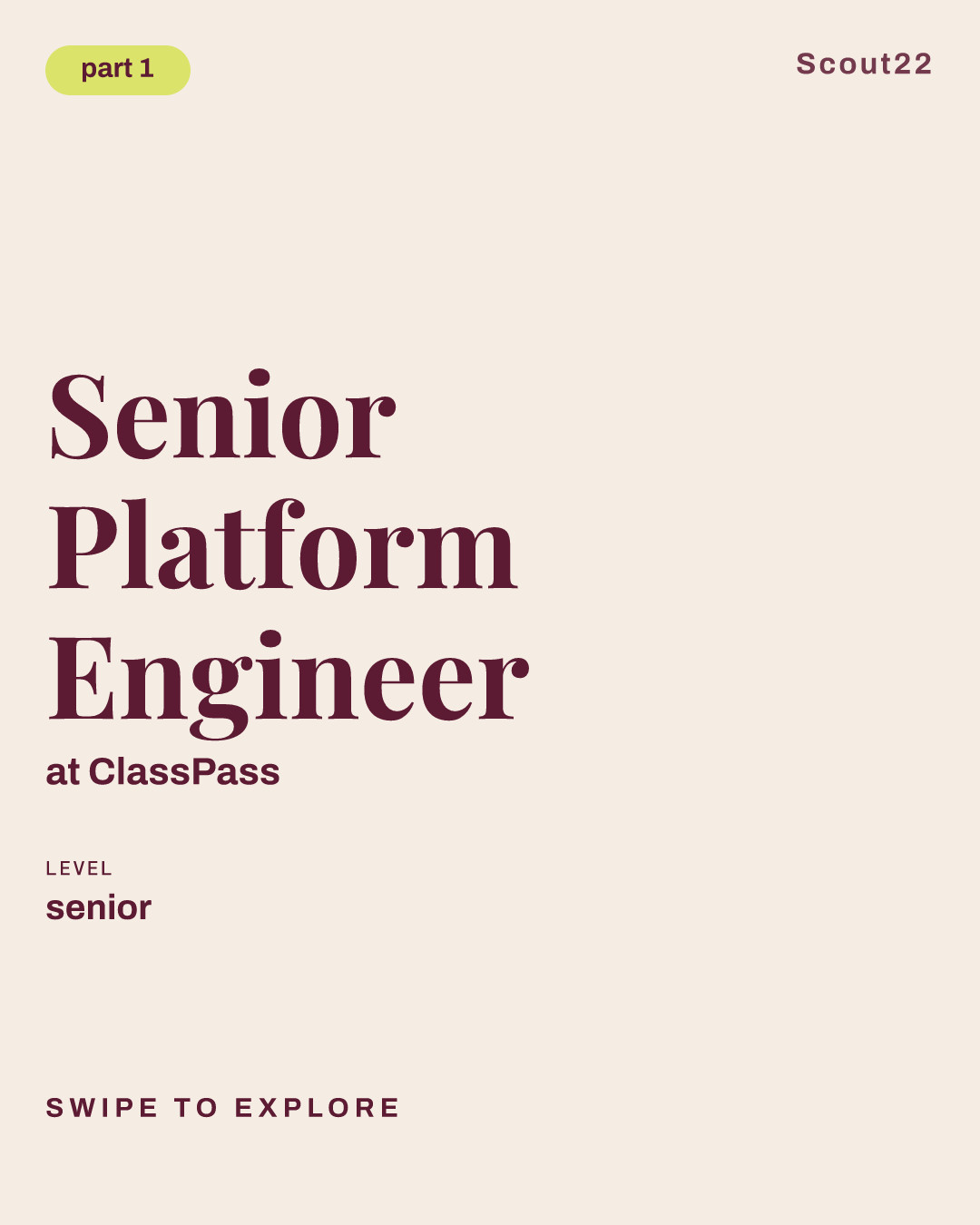 Senior Platform Engineer at ClassPass