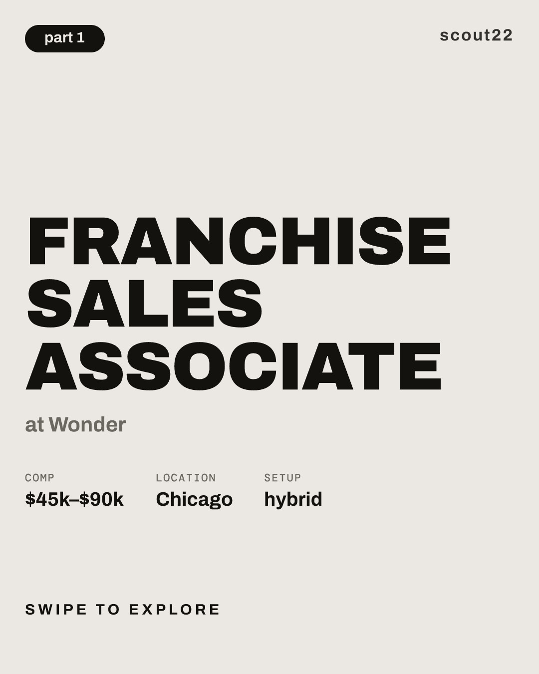 Franchise Sales Associate at Wonder