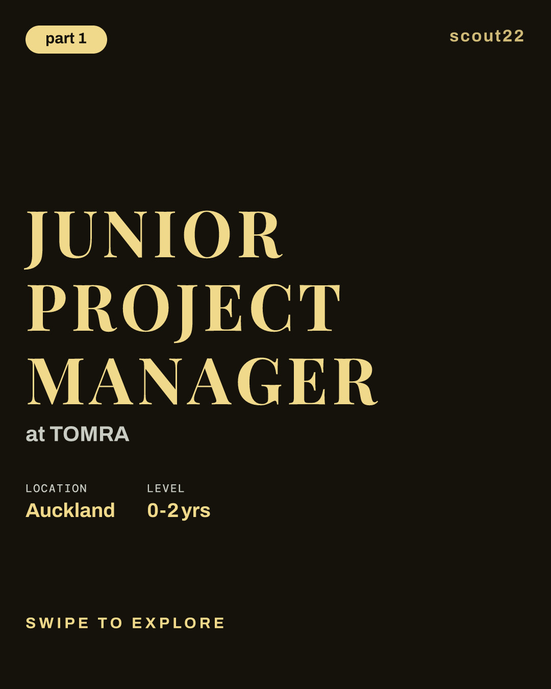 Junior Project Manager at TOMRA