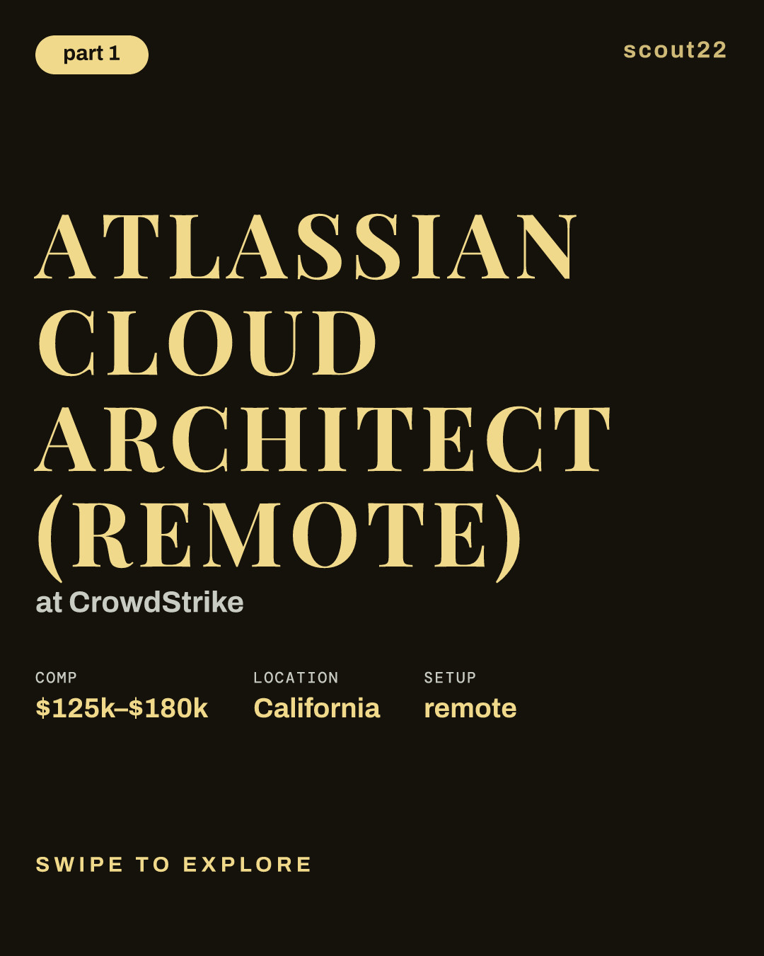 Atlassian Cloud Architect (Remote) at CrowdStrike