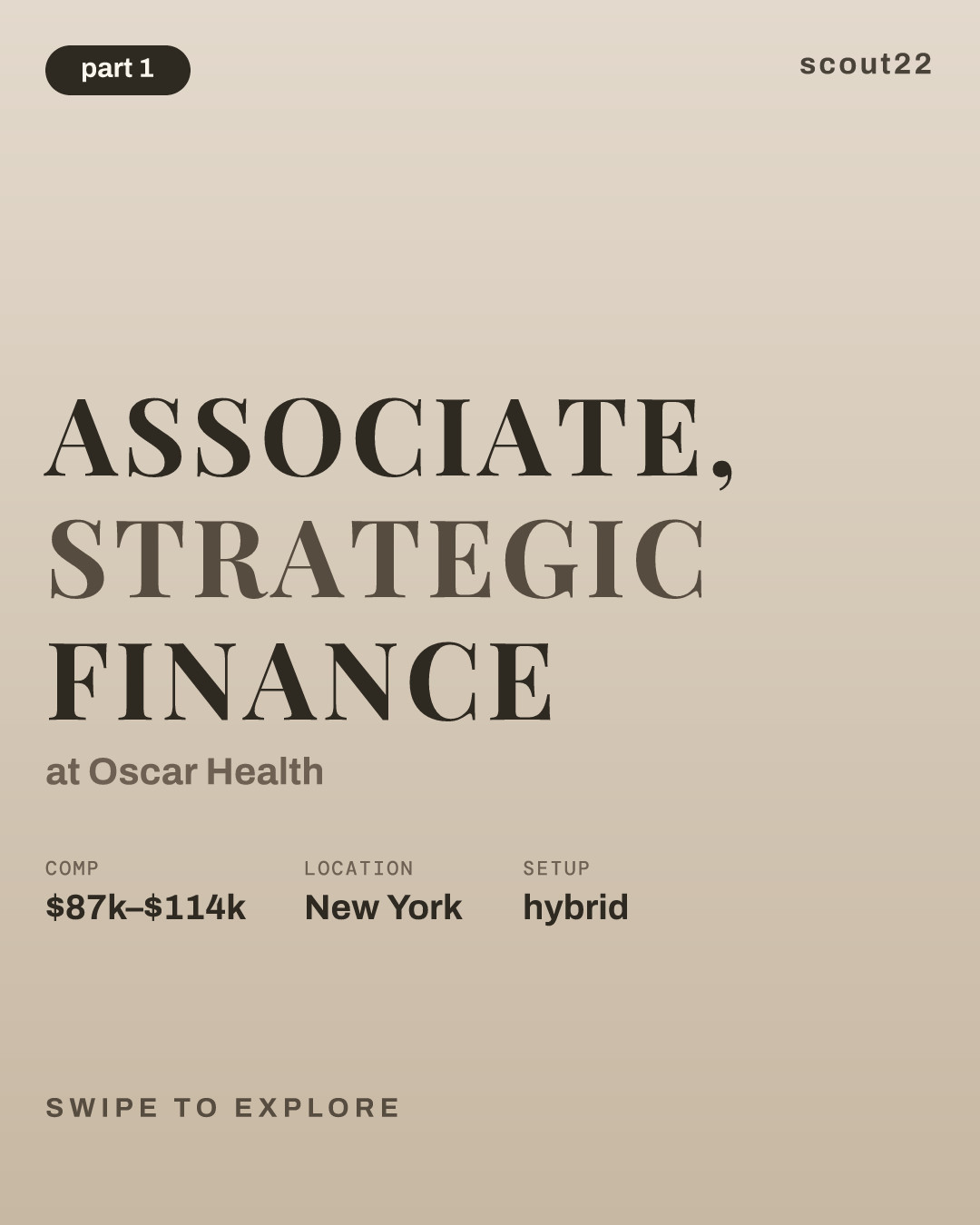 Associate, Strategic Finance at Oscar Health
