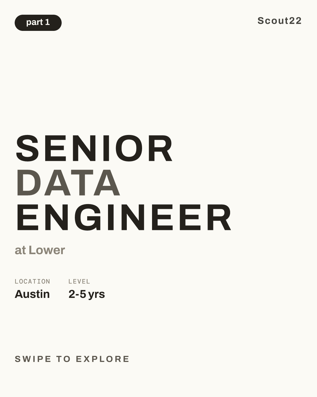 Senior Data Engineer at Lower