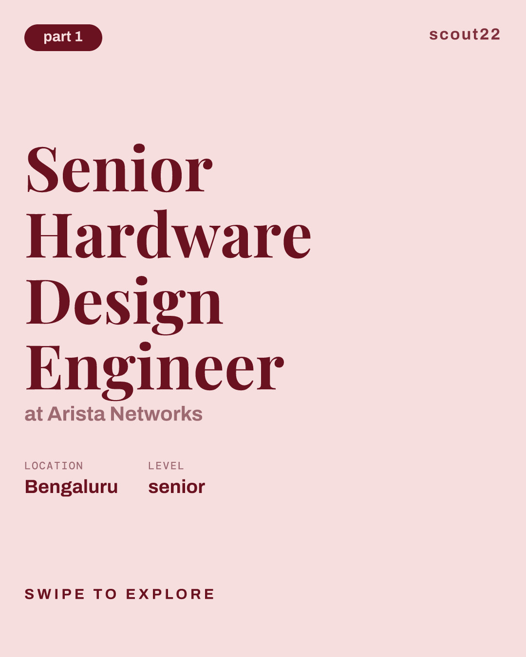 Senior Hardware Design Engineer at Arista Networks