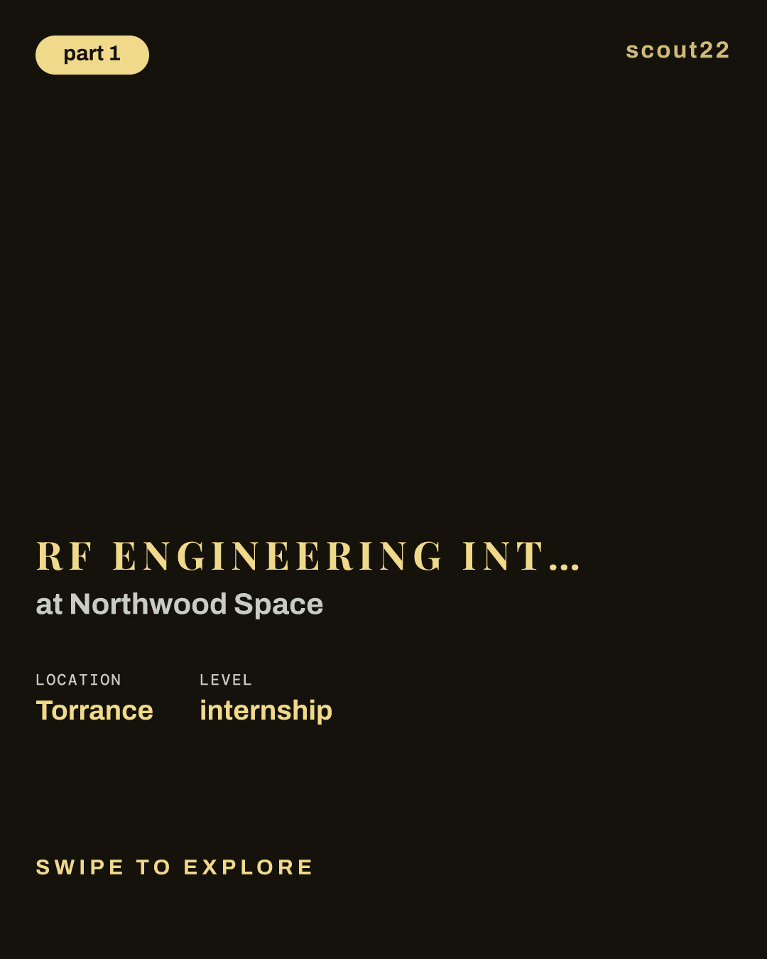 RF Engineering Intern (2027 Summer Internship) at Northwood Space