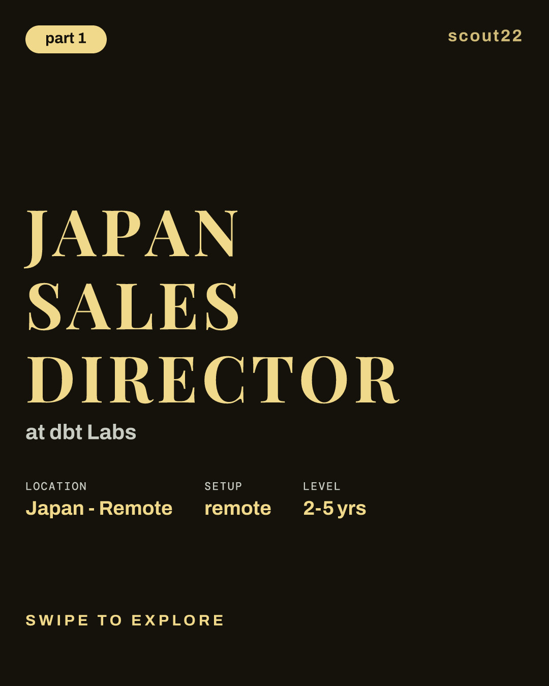 Japan Sales Director at dbt Labs