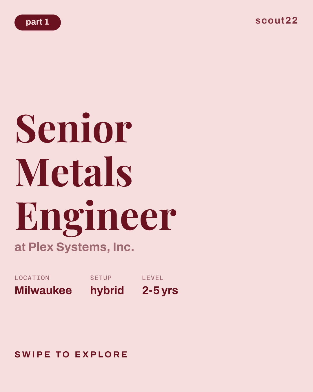 Senior Metals Engineer at Plex Systems, Inc.
