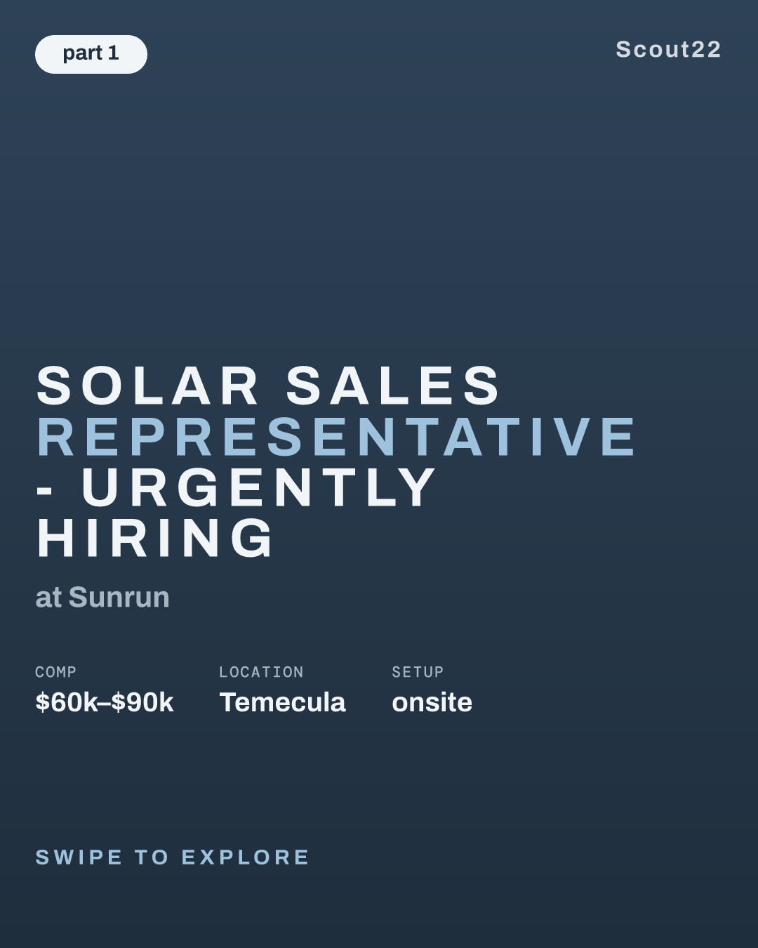 Solar Sales Representative - Urgently Hiring at Sunrun