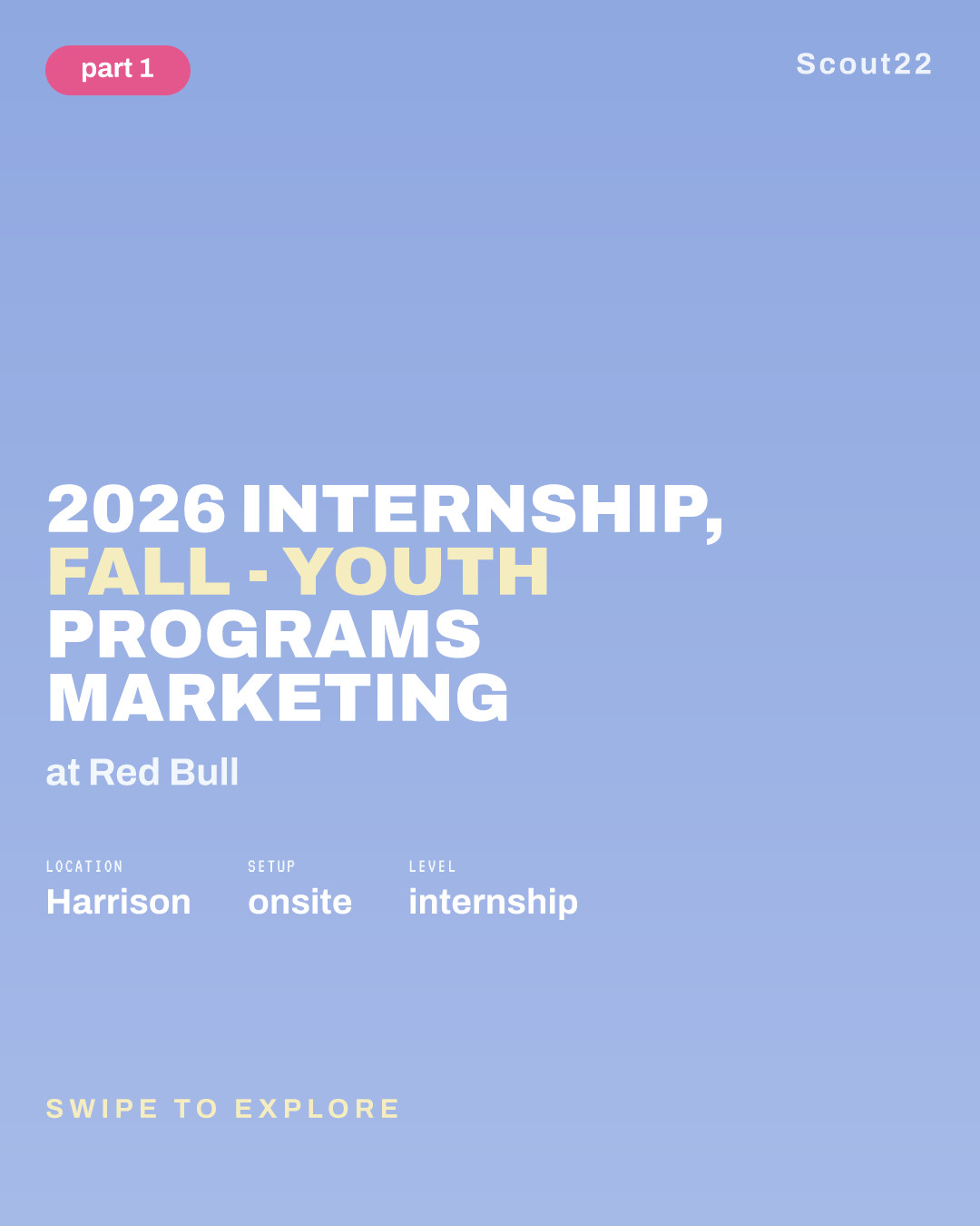 2026 Internship, Fall - Youth Programs Marketing at Red Bull