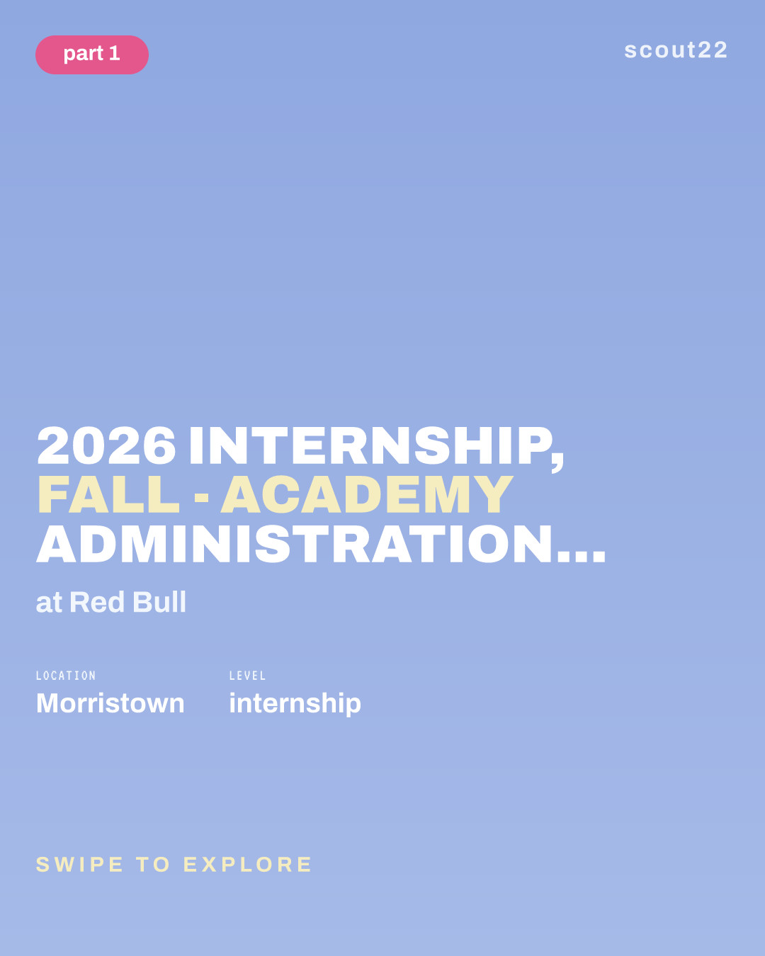 2026 Internship, Fall - Academy Administration & Operations at Red Bull