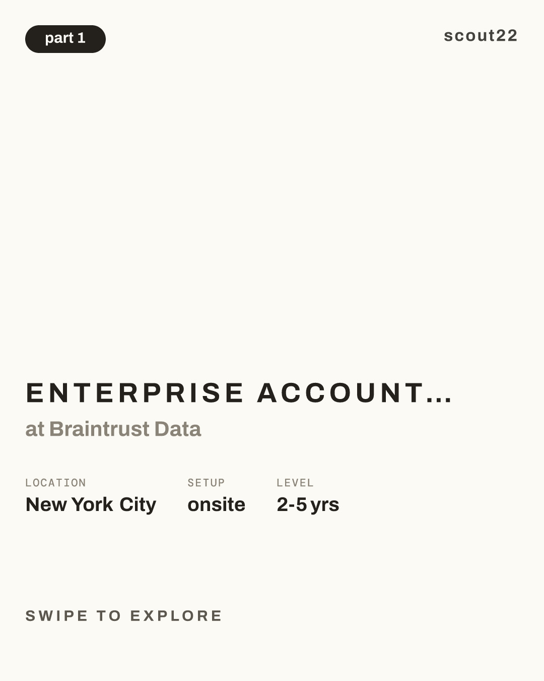 Enterprise Account Executive (East Region) at Braintrust Data