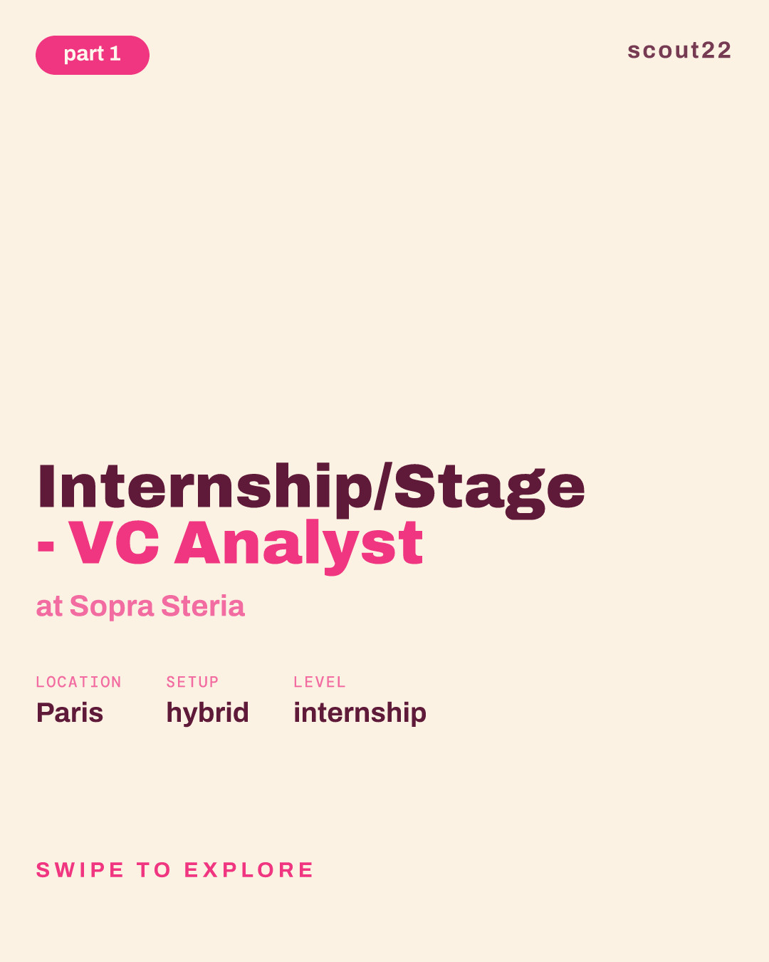 Internship/Stage - VC Analyst at Sopra Steria