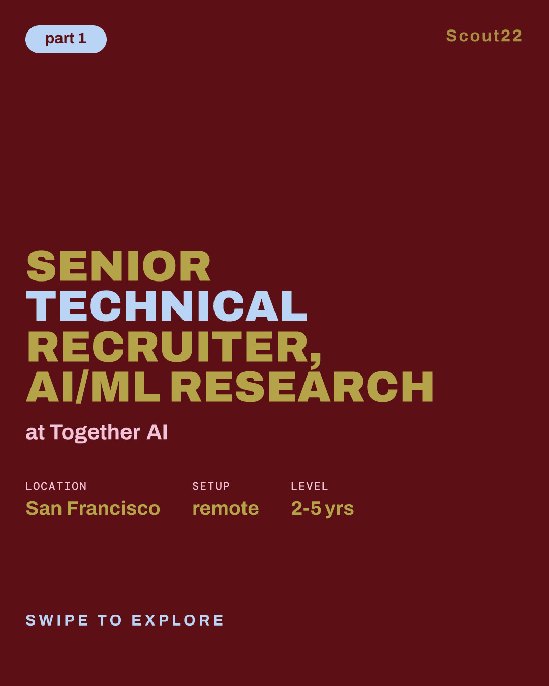 Senior Technical Recruiter, AI/ML Research at Together AI