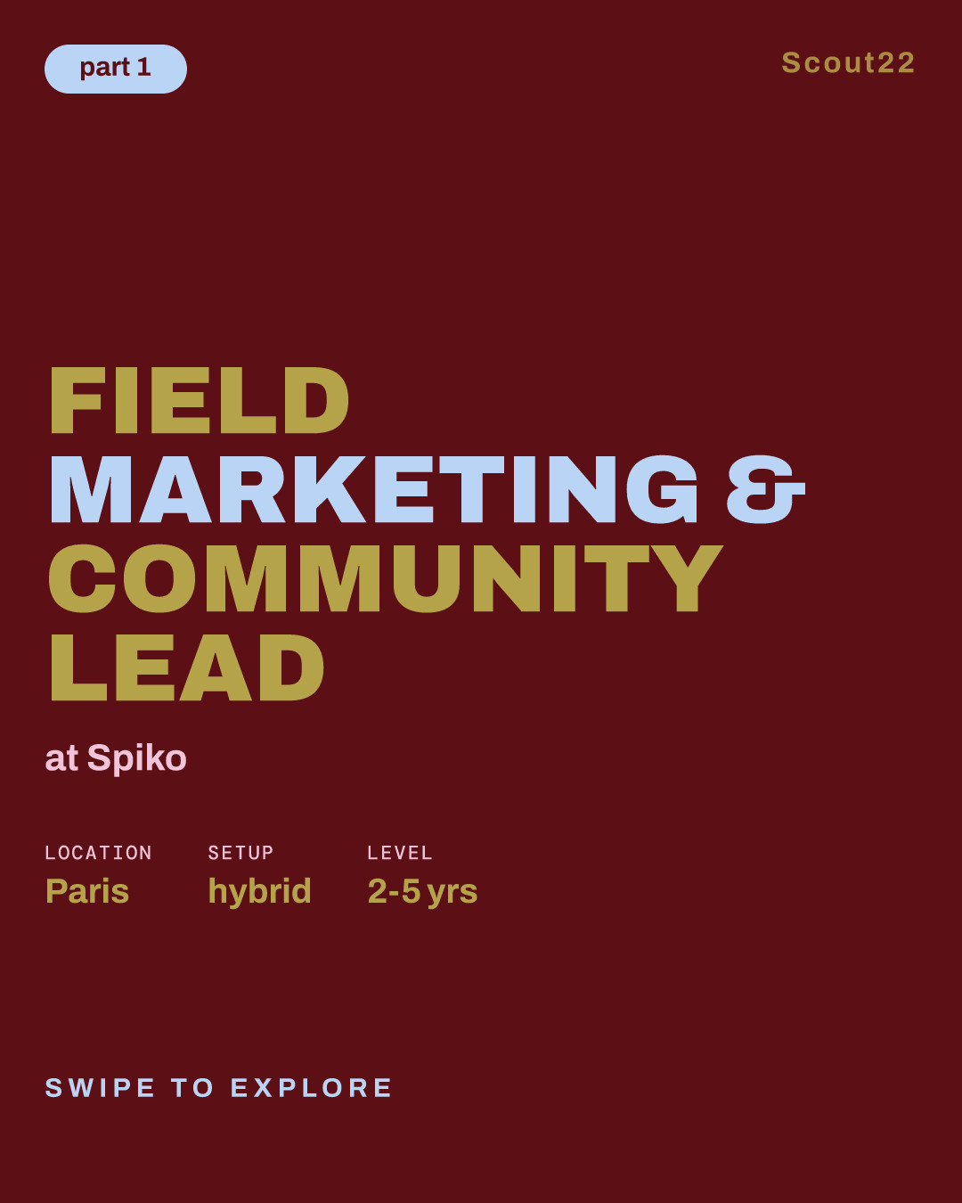 Field Marketing & Community Lead at Spiko