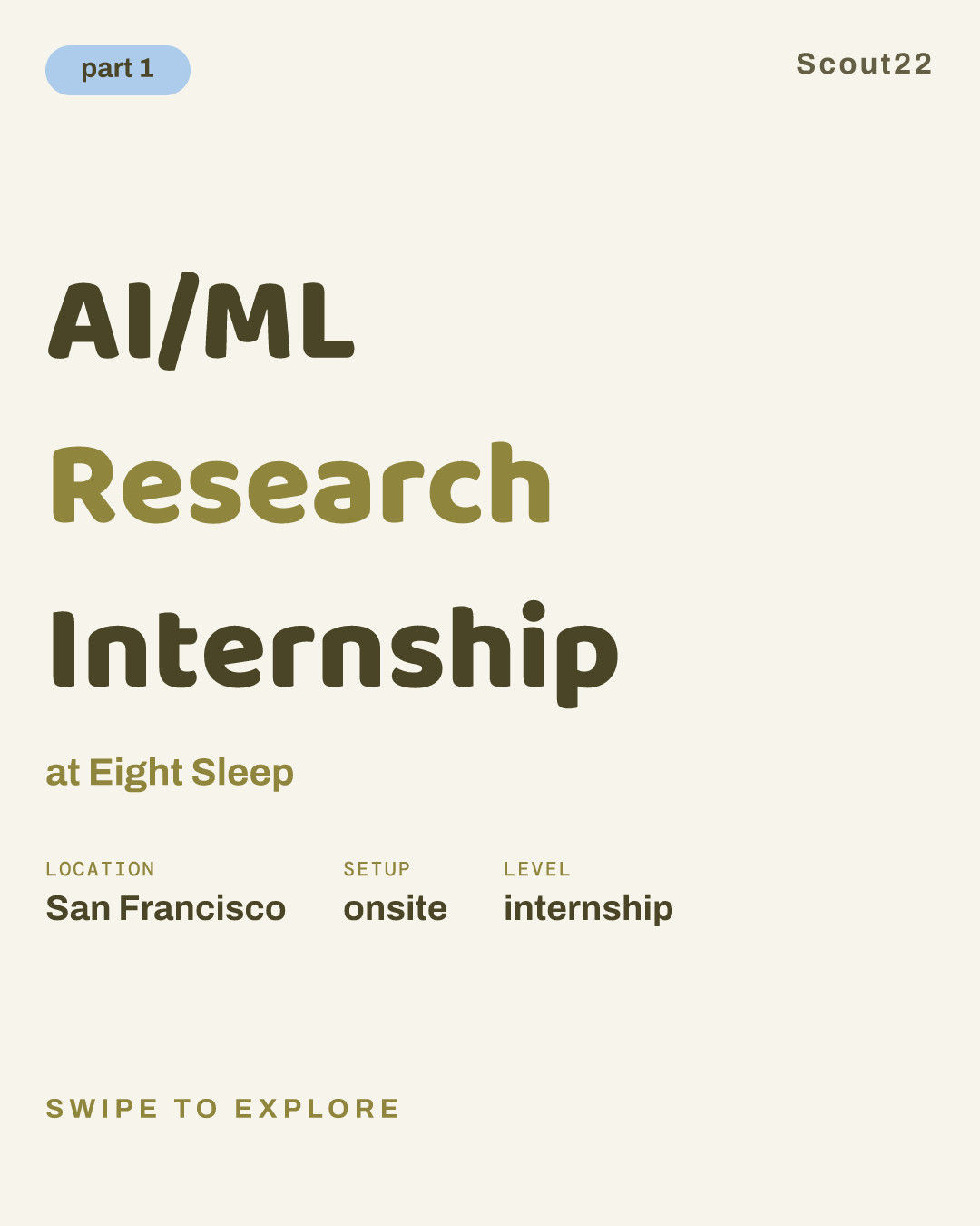 AI/ML Research Internship at Eight Sleep