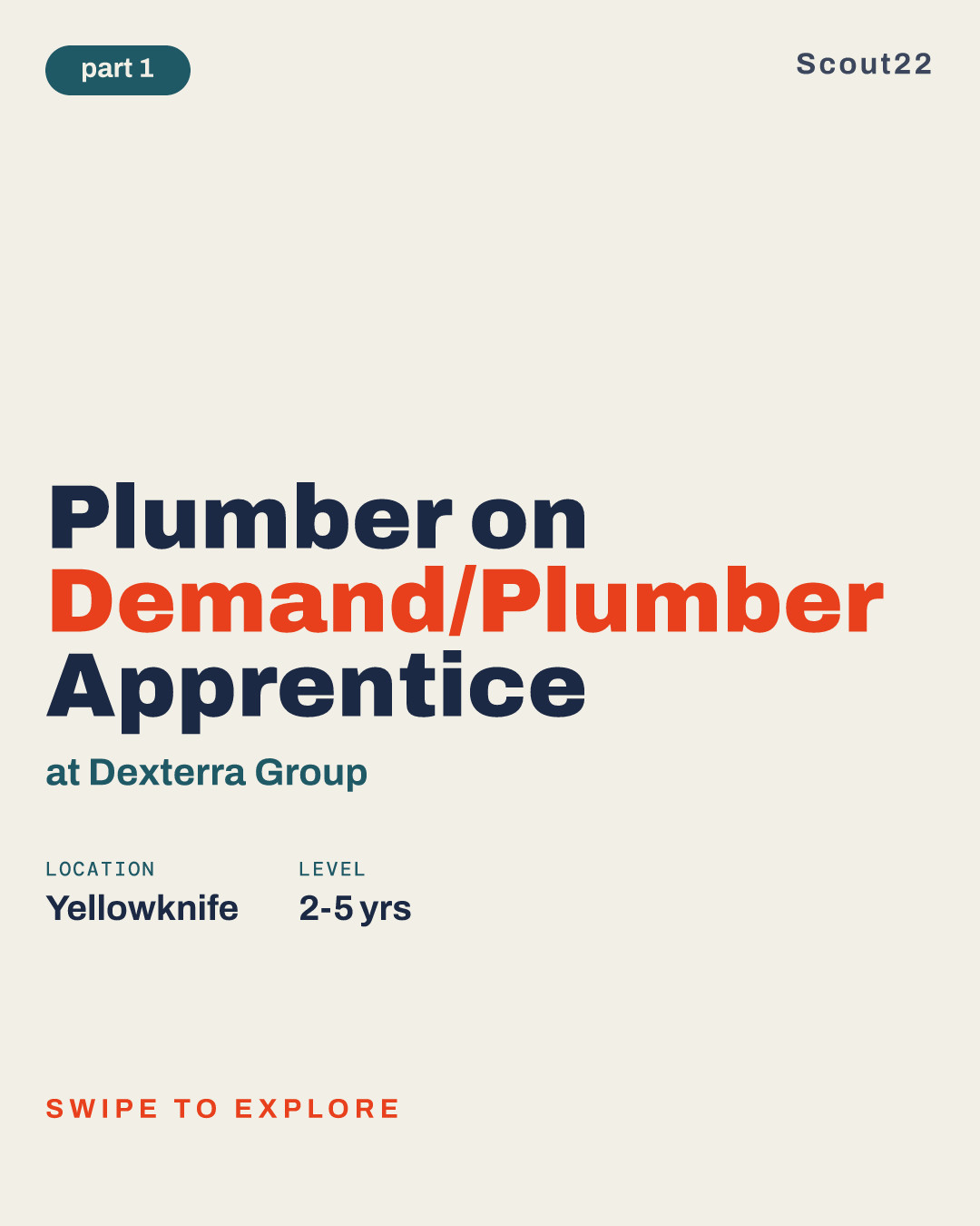 Plumber on Demand/Plumber Apprentice at Dexterra Group