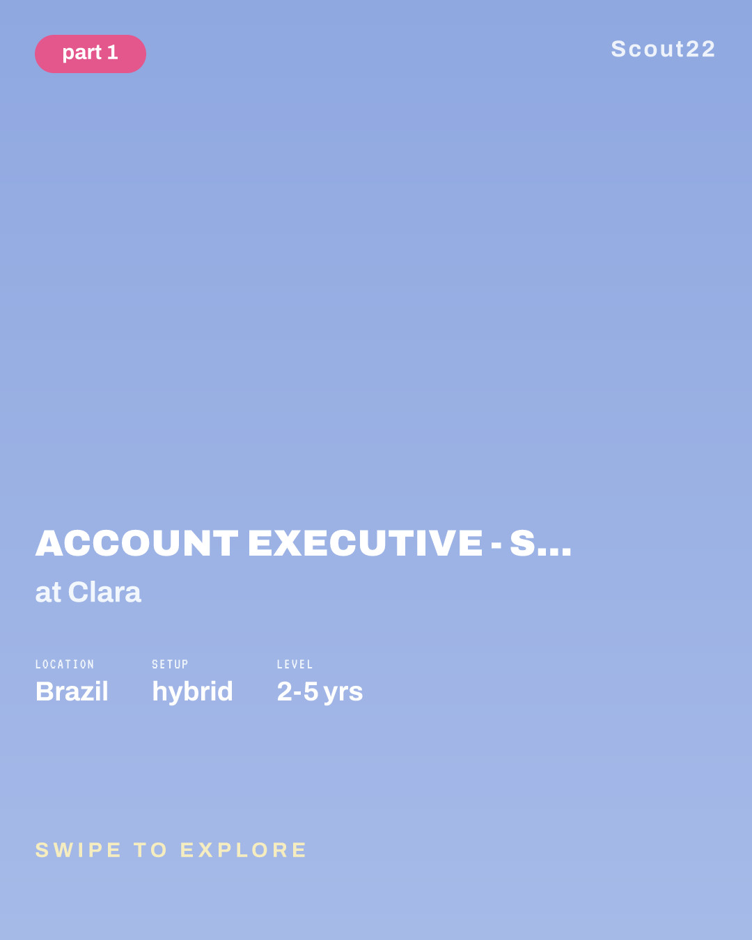 Account Executive - Saas Specialist (Executivo de Vendas - Especialista em SaaS) - São Paulo (Hybrid) at Clara
