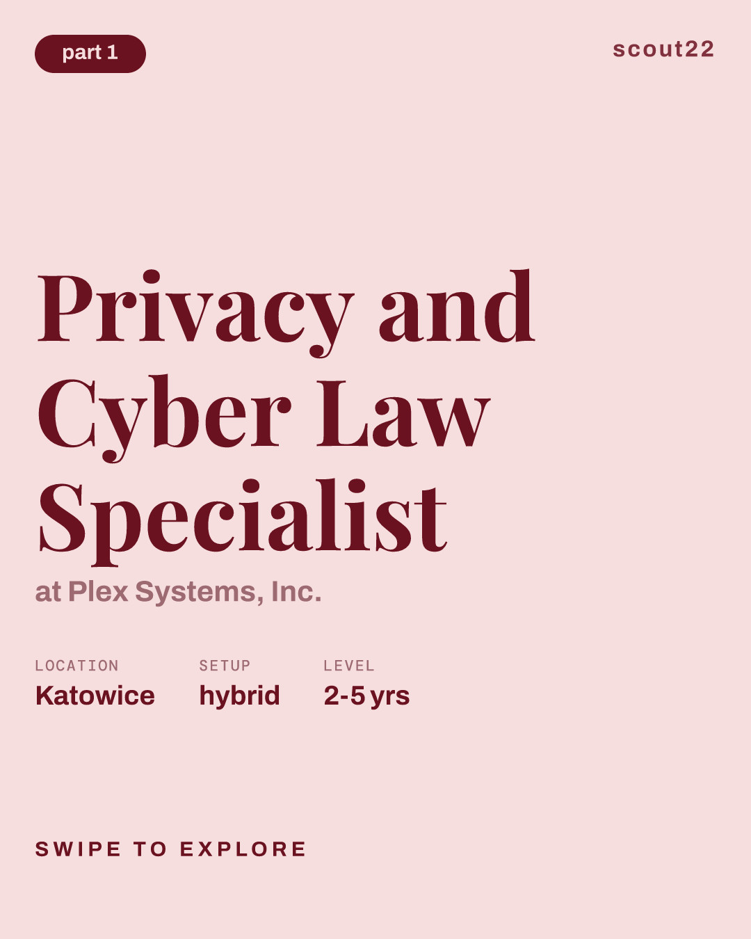 Privacy and Cyber Law Specialist at Plex Systems, Inc.