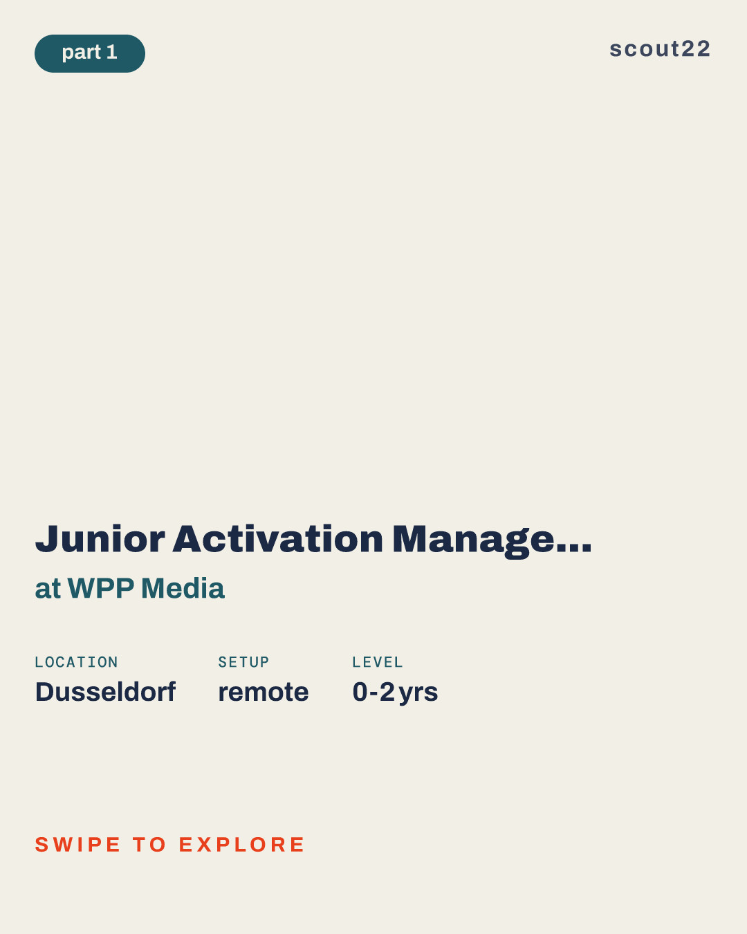 Junior Activation Manager OOH (Mensch) at WPP Media