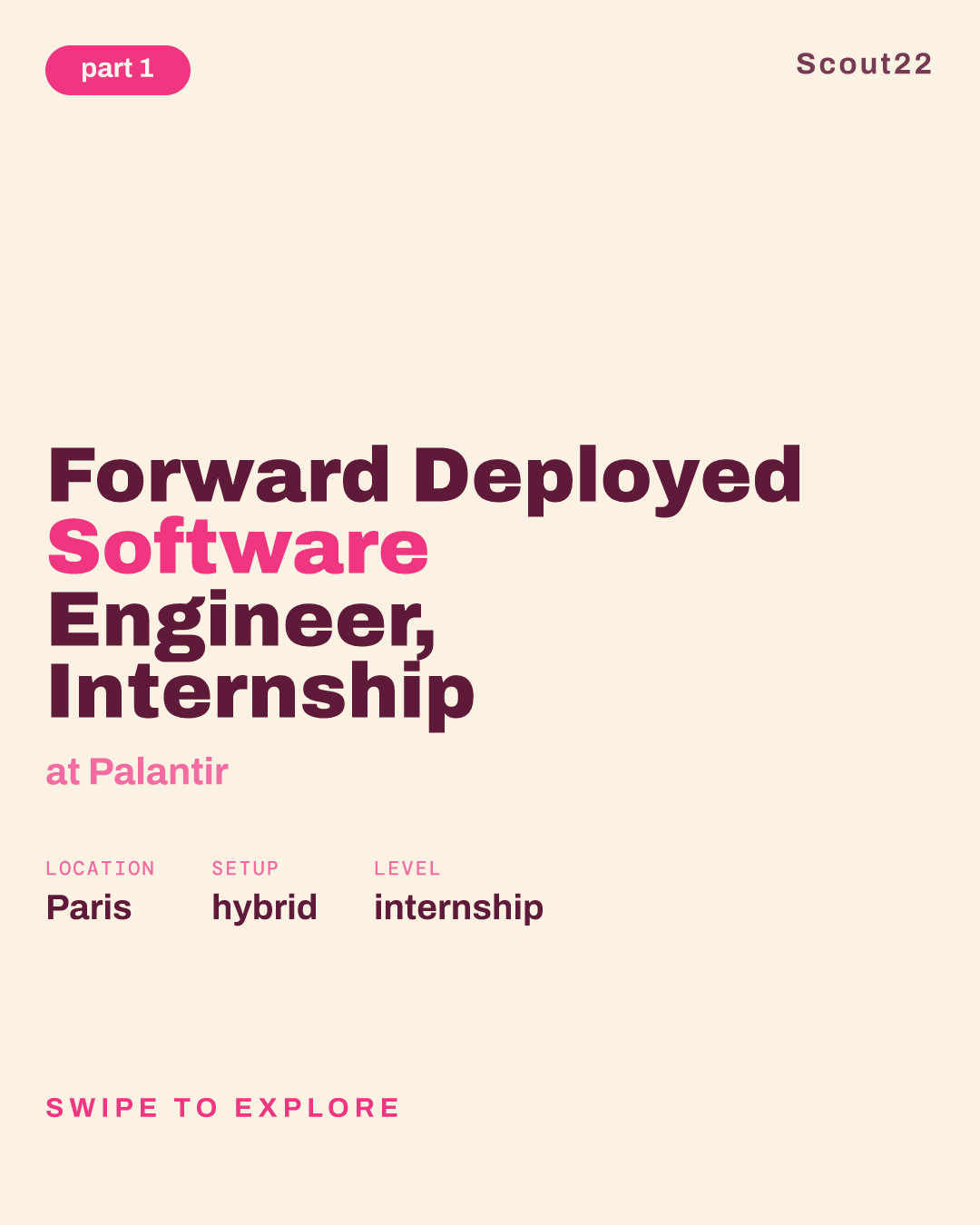 Forward Deployed Software Engineer, Internship at Palantir