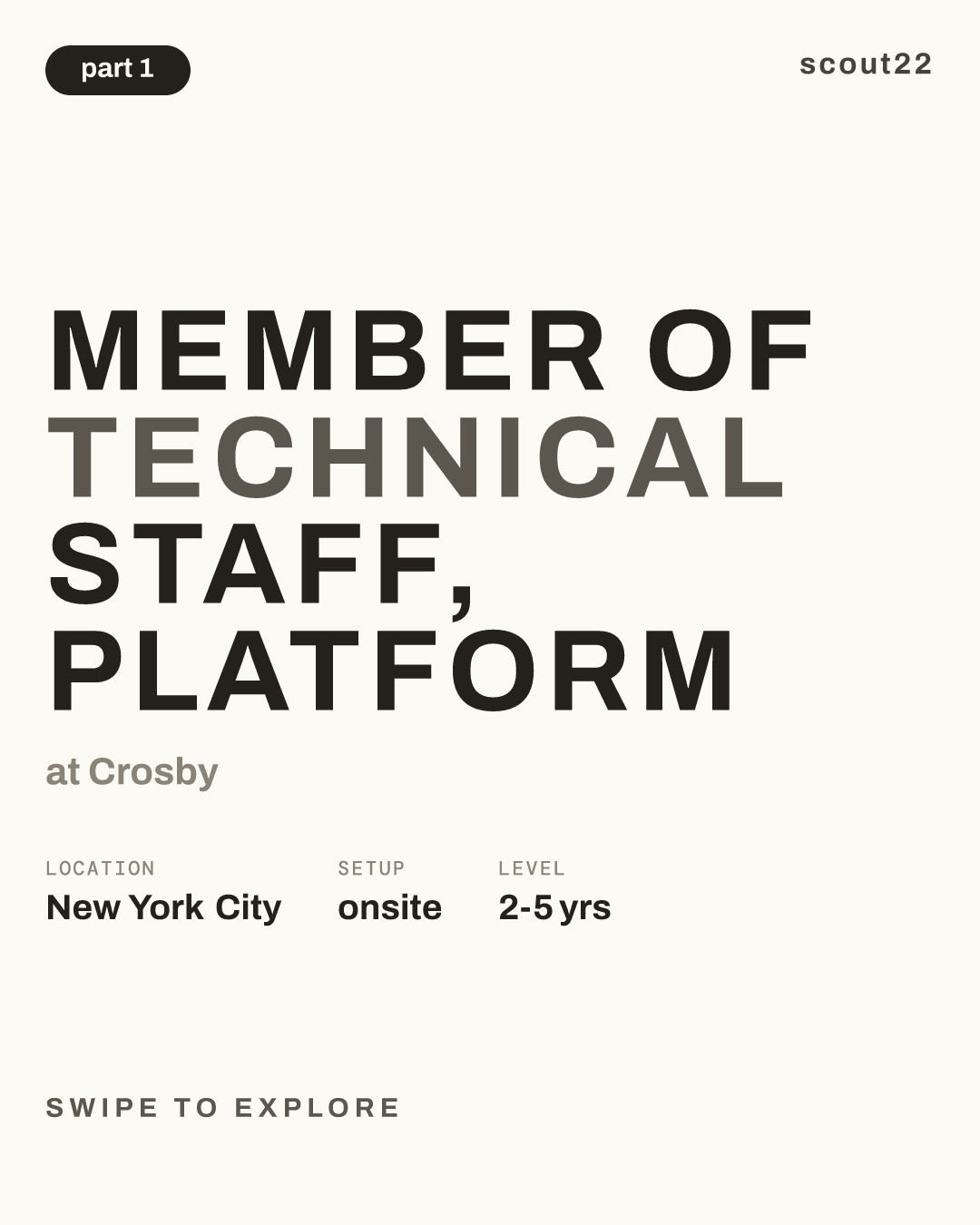 Member of Technical Staff, Platform at Crosby