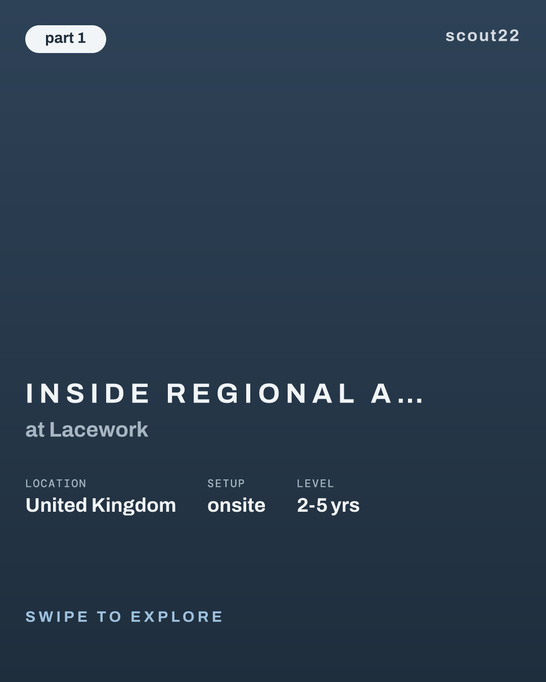 Inside Regional Account Manager - Public Sector, Scotland and Wales at Lacework