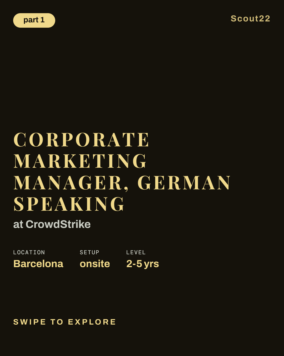 Corporate Marketing Manager, German Speaking at CrowdStrike