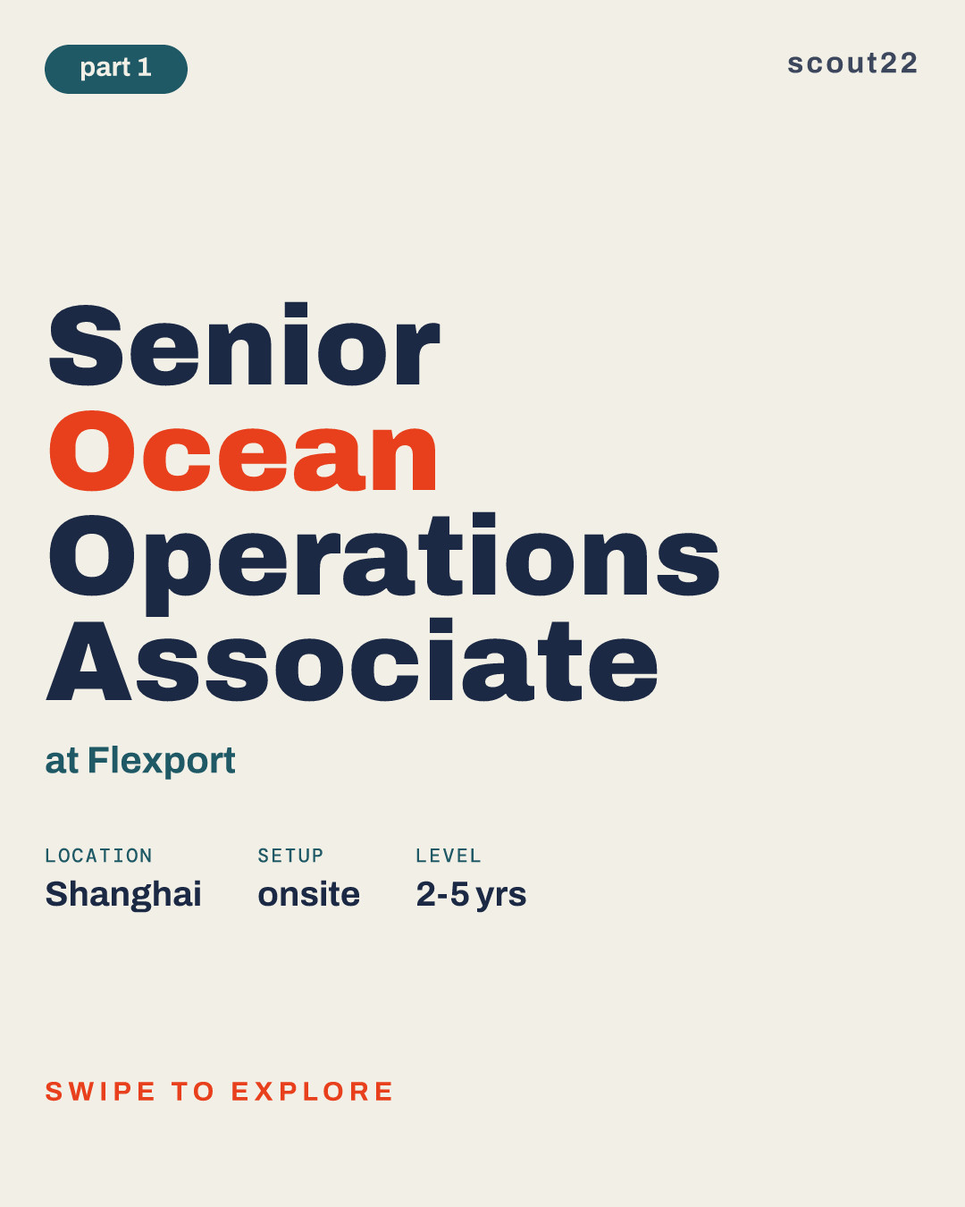 Senior Ocean Operations Associate at Flexport
