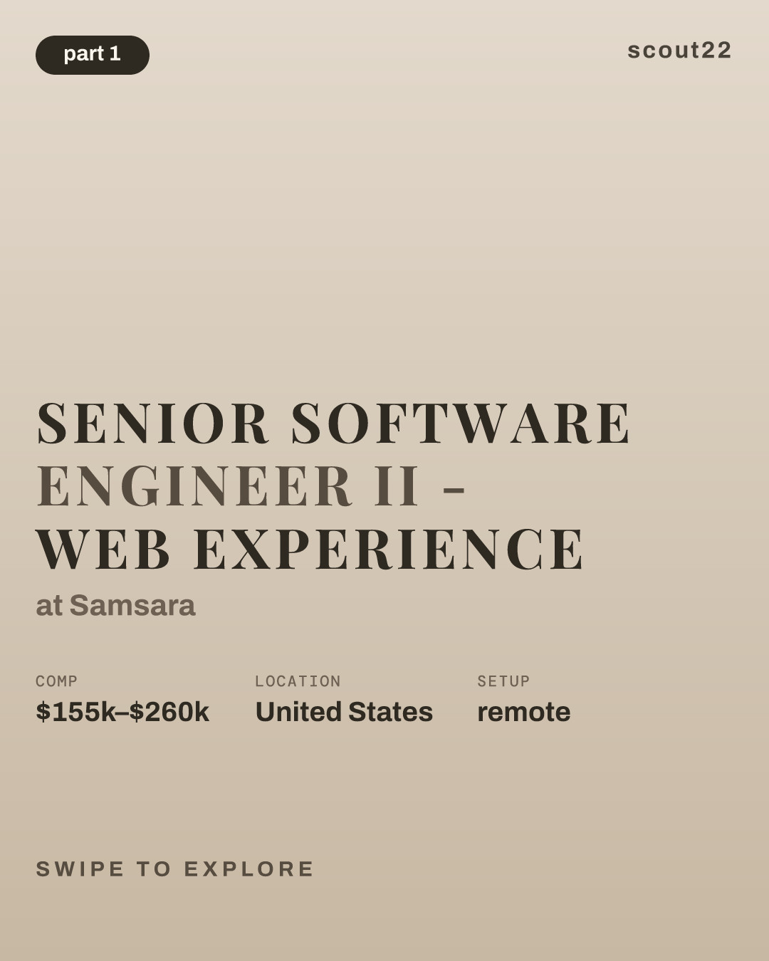 Senior Software Engineer II - Web Experience at Samsara