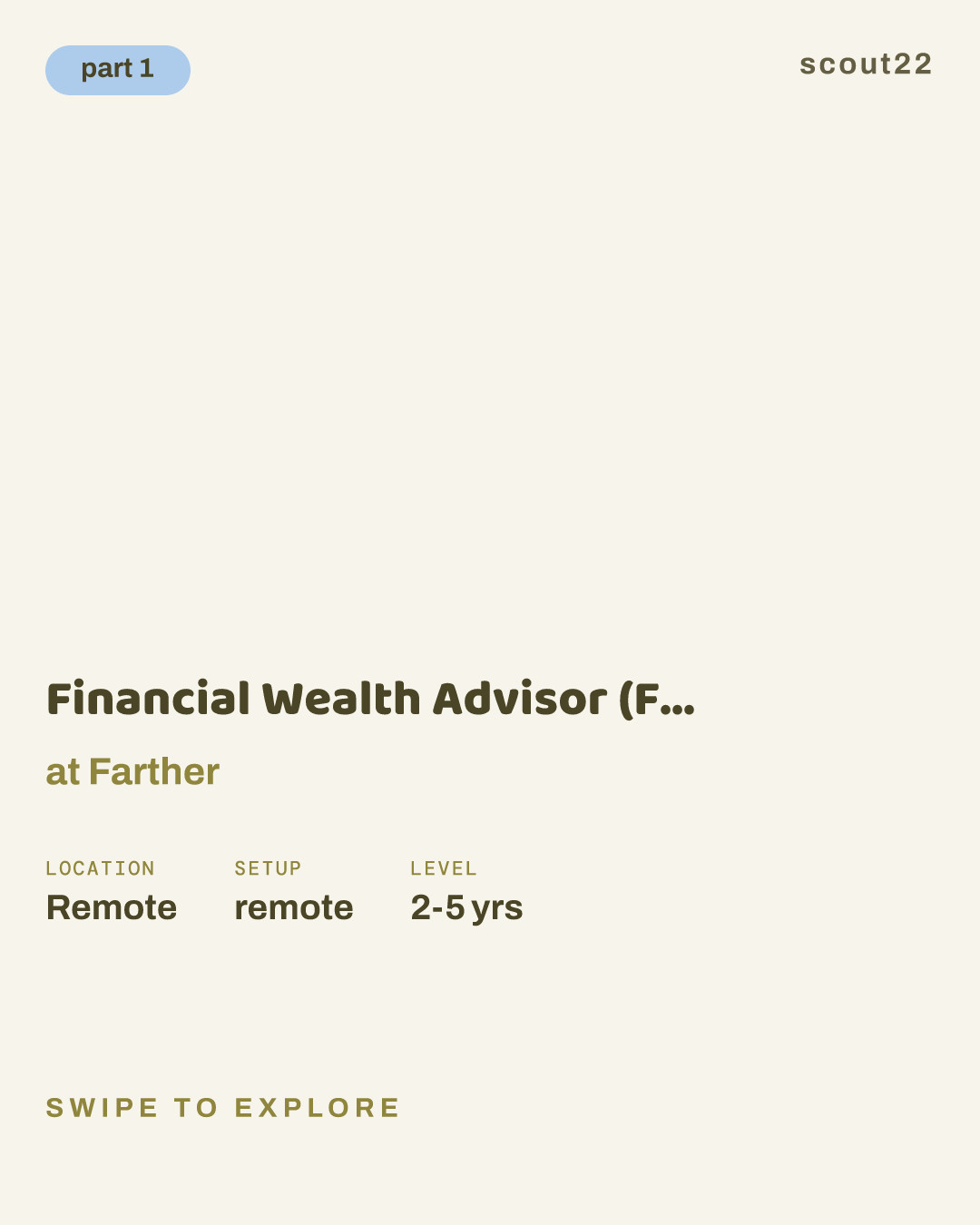 Financial Wealth Advisor (Focus Team) at Farther