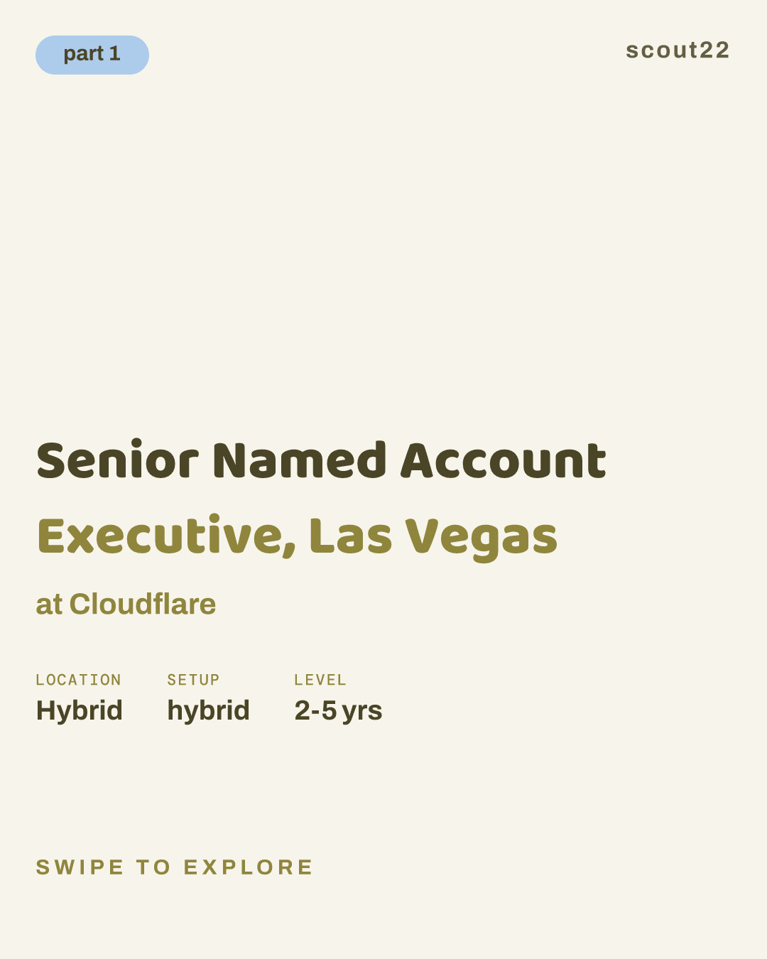 Senior Named Account Executive, Las Vegas at Cloudflare